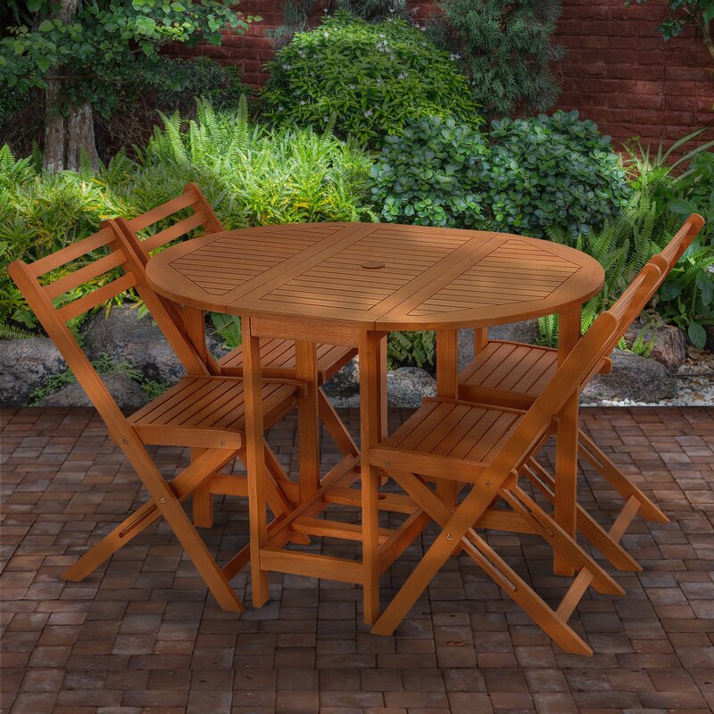 Dining Set : 4 - Person 43'' Long Dining Set