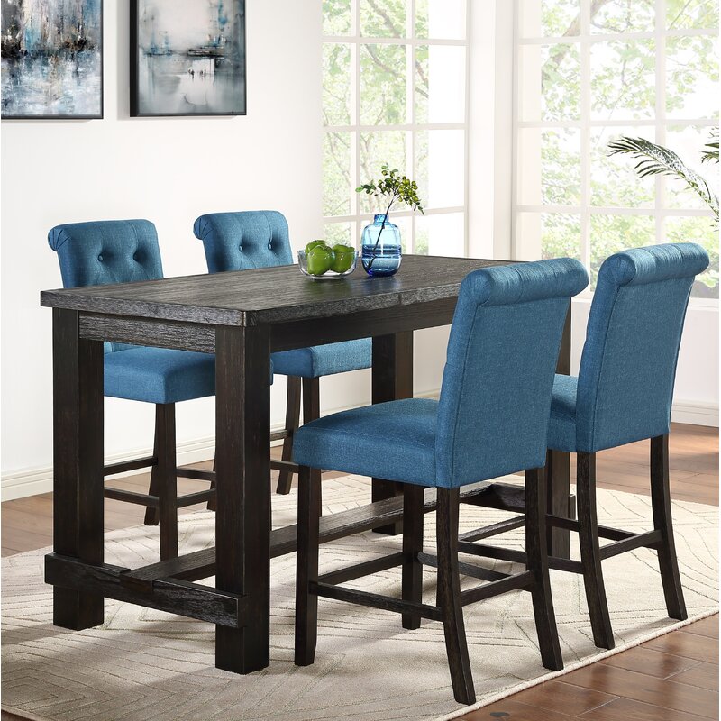 Dining Set: 4 - Person Counter Height Dining Set