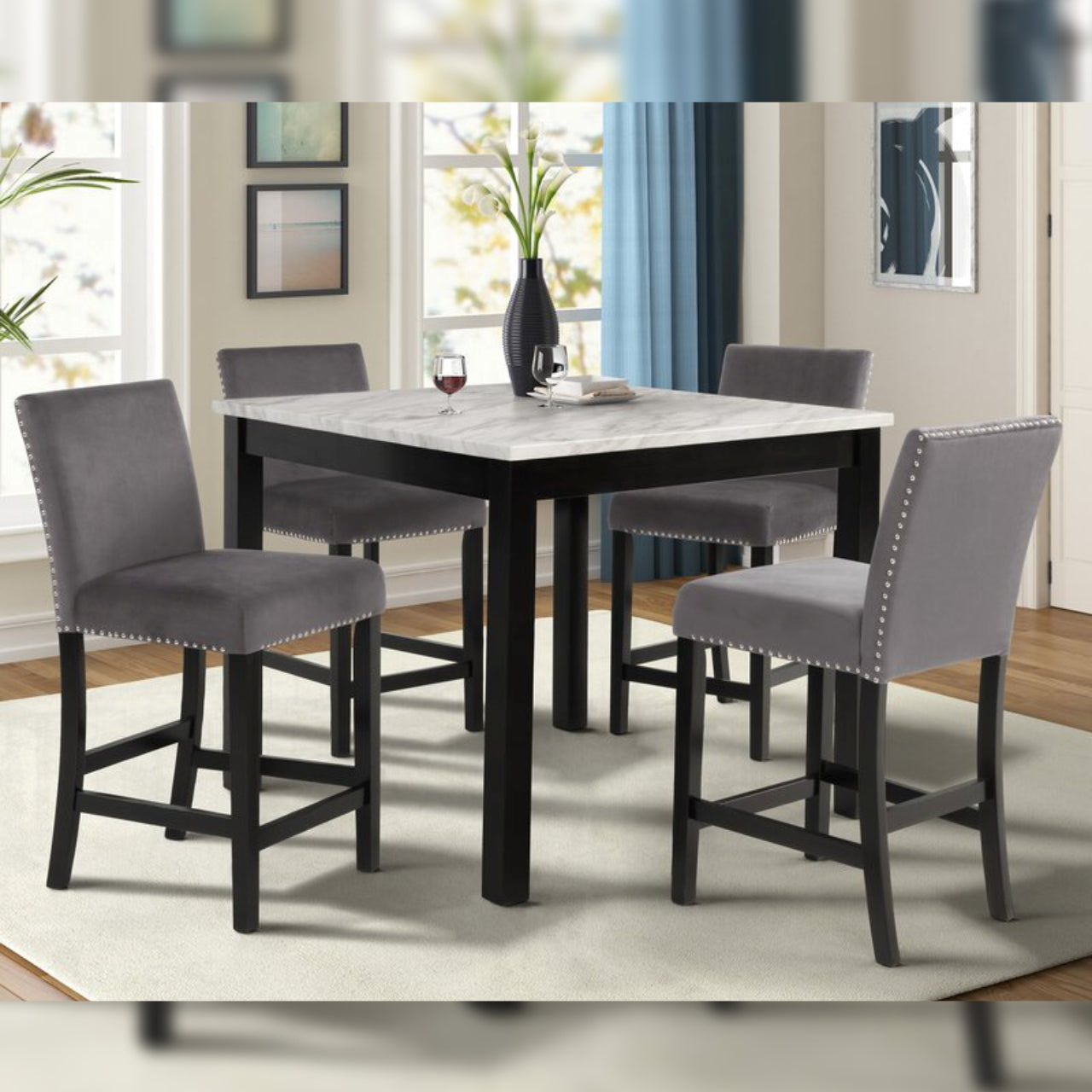 Dining Set   4 - Person Counter Height Dining Set