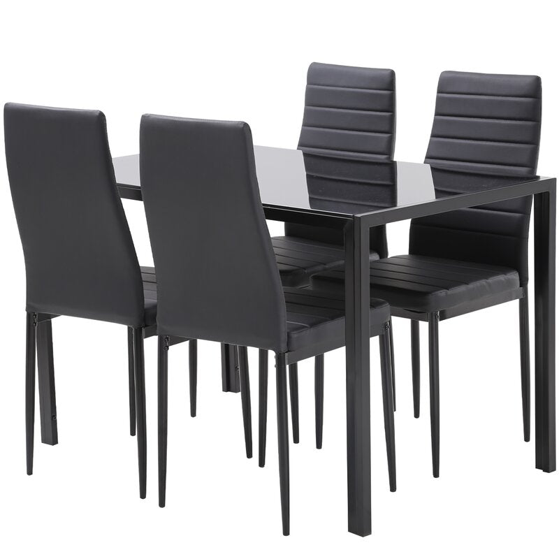 Dining Set : Black Rectangular Dining Set