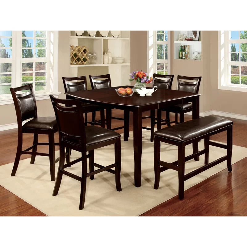Dining Set: Counter Height Extendable Dining Set