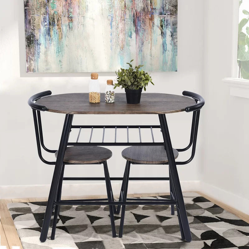 Dining Set: Dining Table with 2 Chairs Dining Set, Breakfast Table