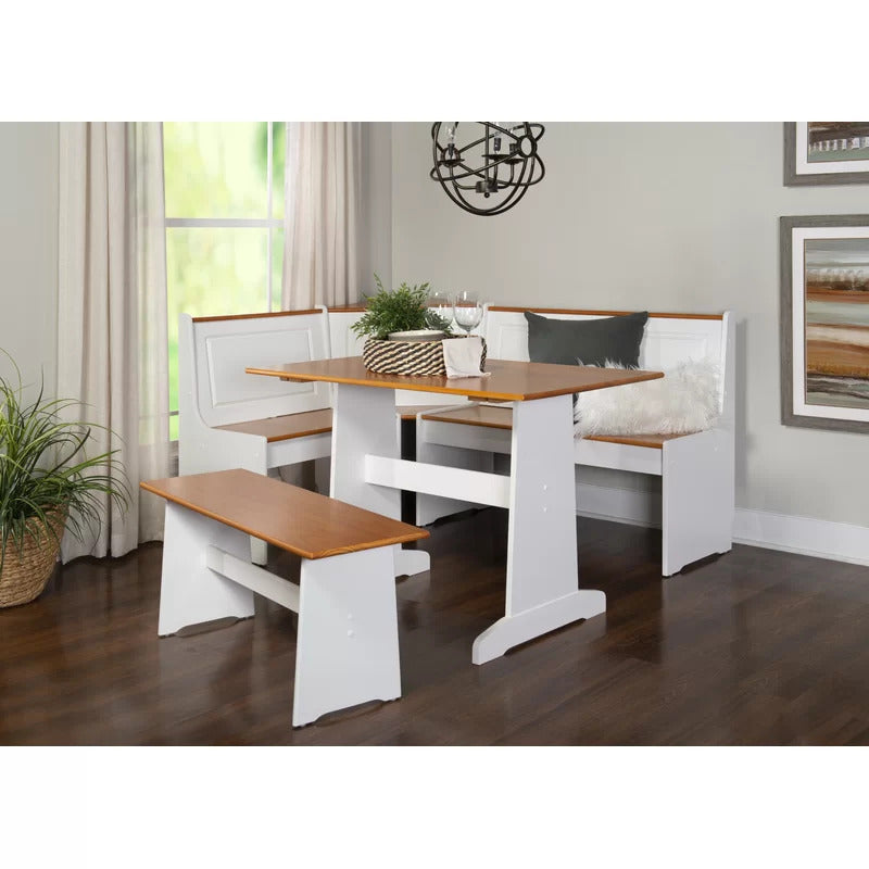 Dining Set: Dining Table with 6 Chairs Breakfast Dining Set