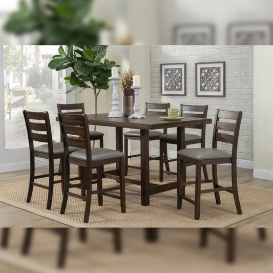 Dining Set Dining Table with 6 Chairs Counter Height Dining Set