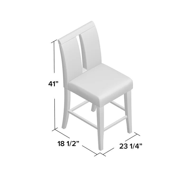 Dining Set: Dining Table with 6 Chairs Counter Height Dining Set