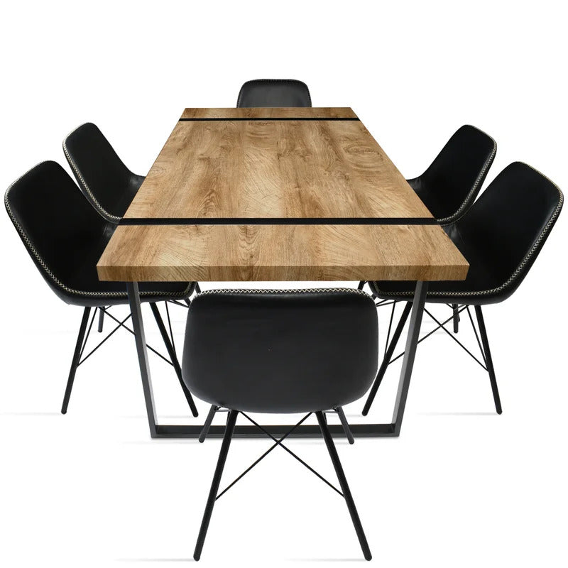 Dining Set : Dining Table with 6 Chairs Dining Set