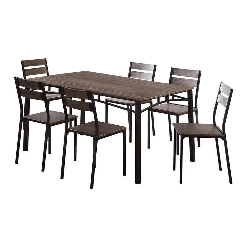 Dining Set: Dining Table with 6 Chairs Dining Set