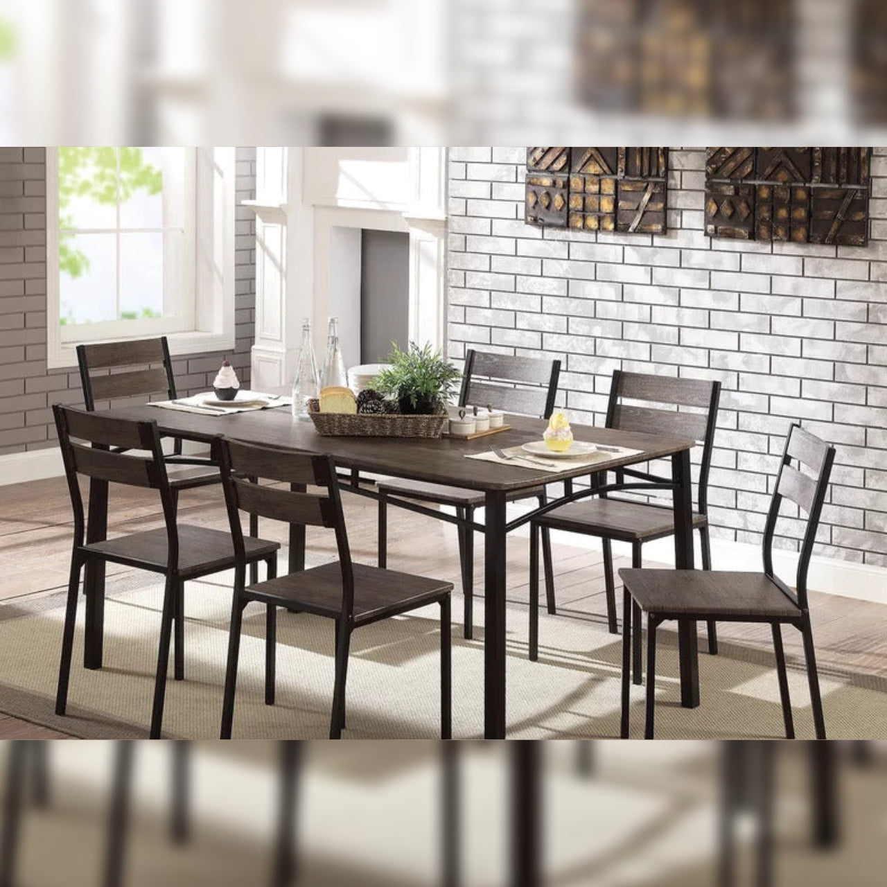 Dining Set Dining Table with 6 Chairs Dining Set