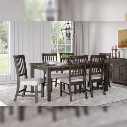 Dining Set Dining Table with 6 Chairs Solid Pine Dining Set