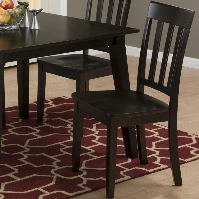 Dining Set: Dining Table with 6 Chairs Wood Dining Set