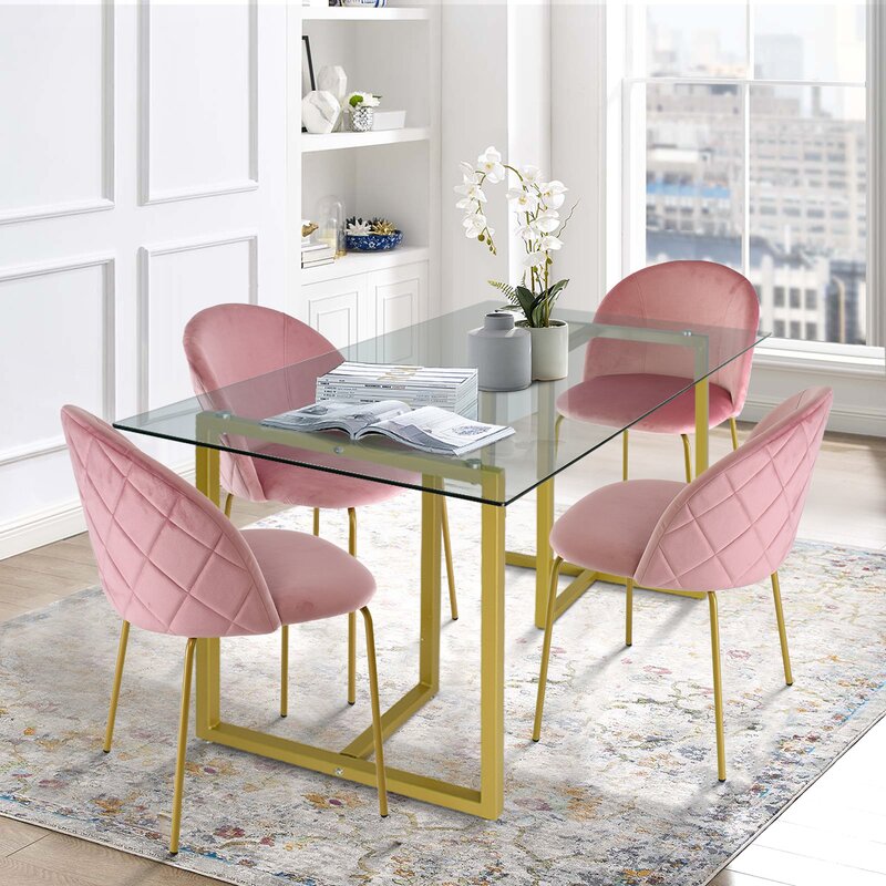 Dining Set : Home Kitchen Breakfast Table, Kitchen Counter With 4 Chairs