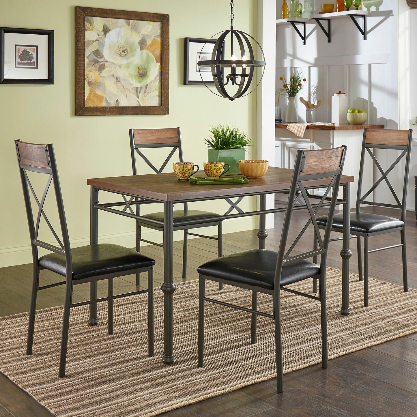 Dining Set : Metal 4 Seater Dining Set