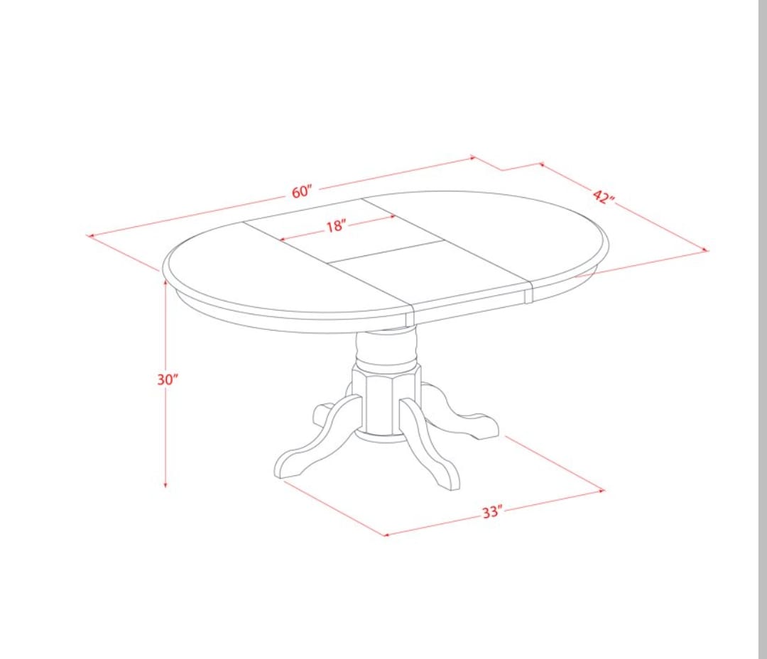 Dining Set Round Dining Table, Solid Wood 6 Seater Dining Set