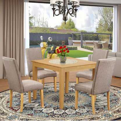 Dining Set Rubberwood Solid Wood 4 Seater Dining Set