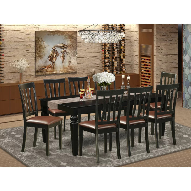 Dining Set:  Solid Wood 8 Seater Dining Set