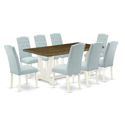 Dining Set: Wooden 8 Seater Dining Set