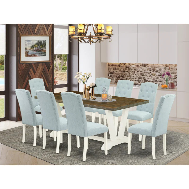Dining Set: Wooden 8 Seater Dining Set