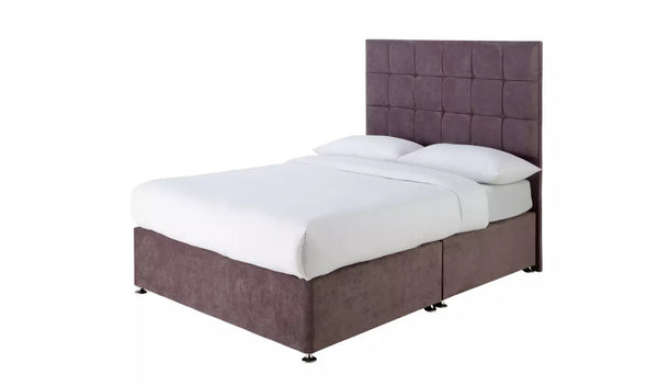 Double Bed: Mauve Double Bed