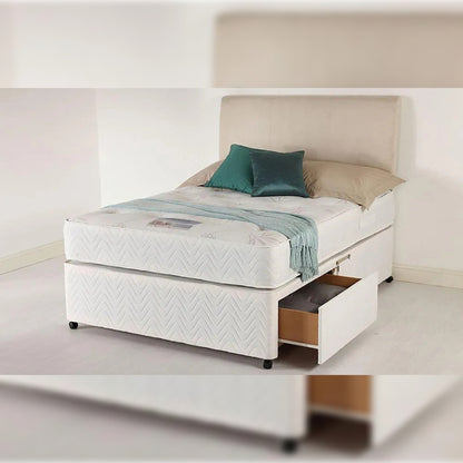 Double Bed Memory Foam 4 Drawer Double Divan Bed
