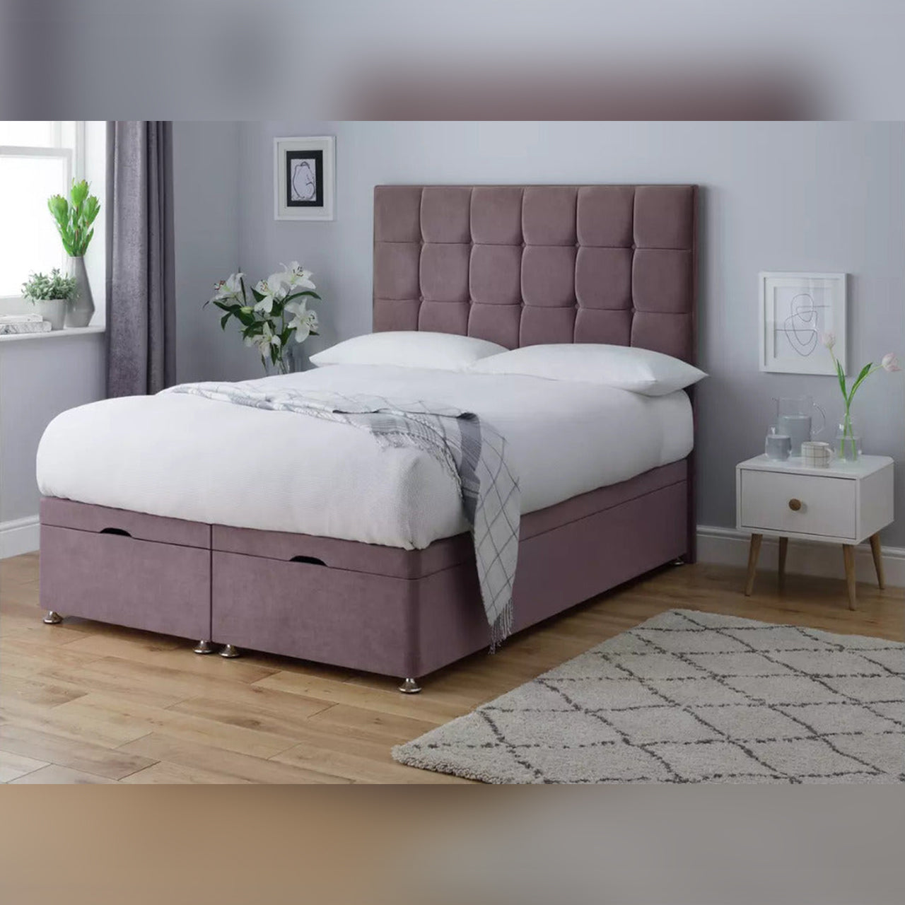Double Bed Modern Ottoman Double Hydraulic Bed