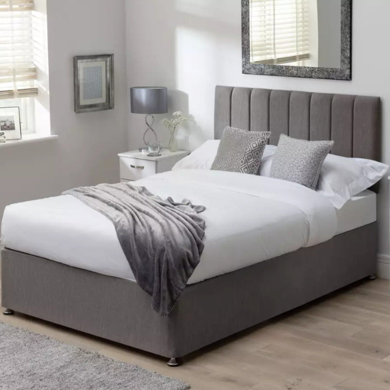Double Bed Stylish Fabric Double Bed