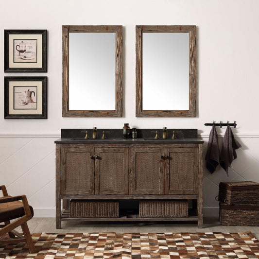 Double Sink Vanities: Double Bathroom Vanity with Moon Stone Top