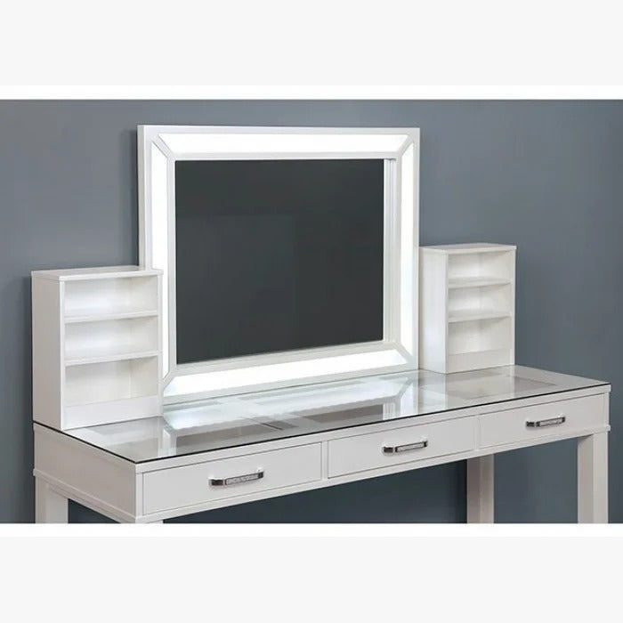 Dressing Table: 60'' Wide Vanity Set with Stool and Mirror