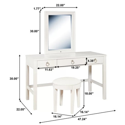 Dressing Table: Modern Vanity Set with Mirror