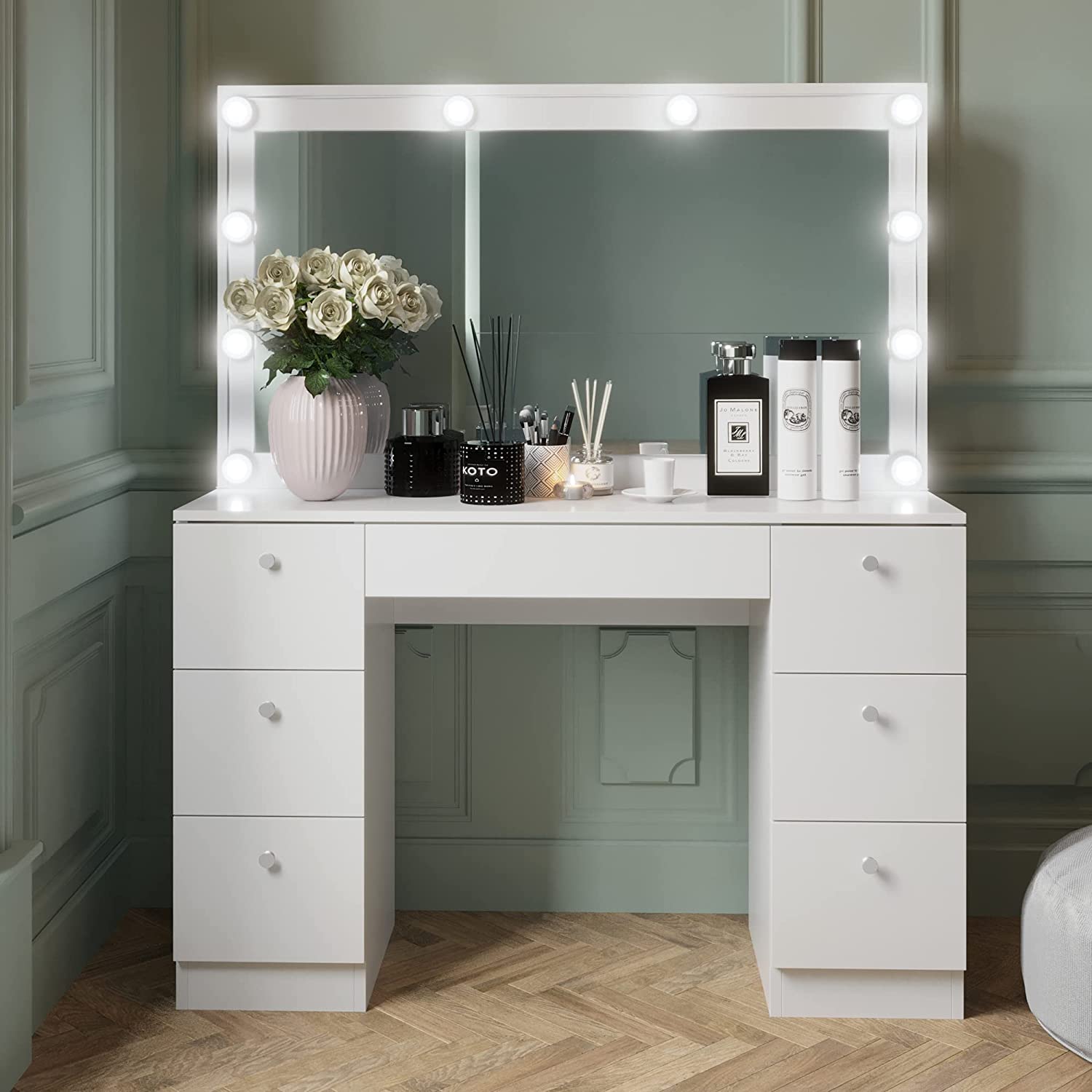 Made in Italy, the fabulous Prestige dressing table, ultra modern with pull  out storage, a lift u… | Small bathroom vanities, Piano room decor, Bedroom vanity  table