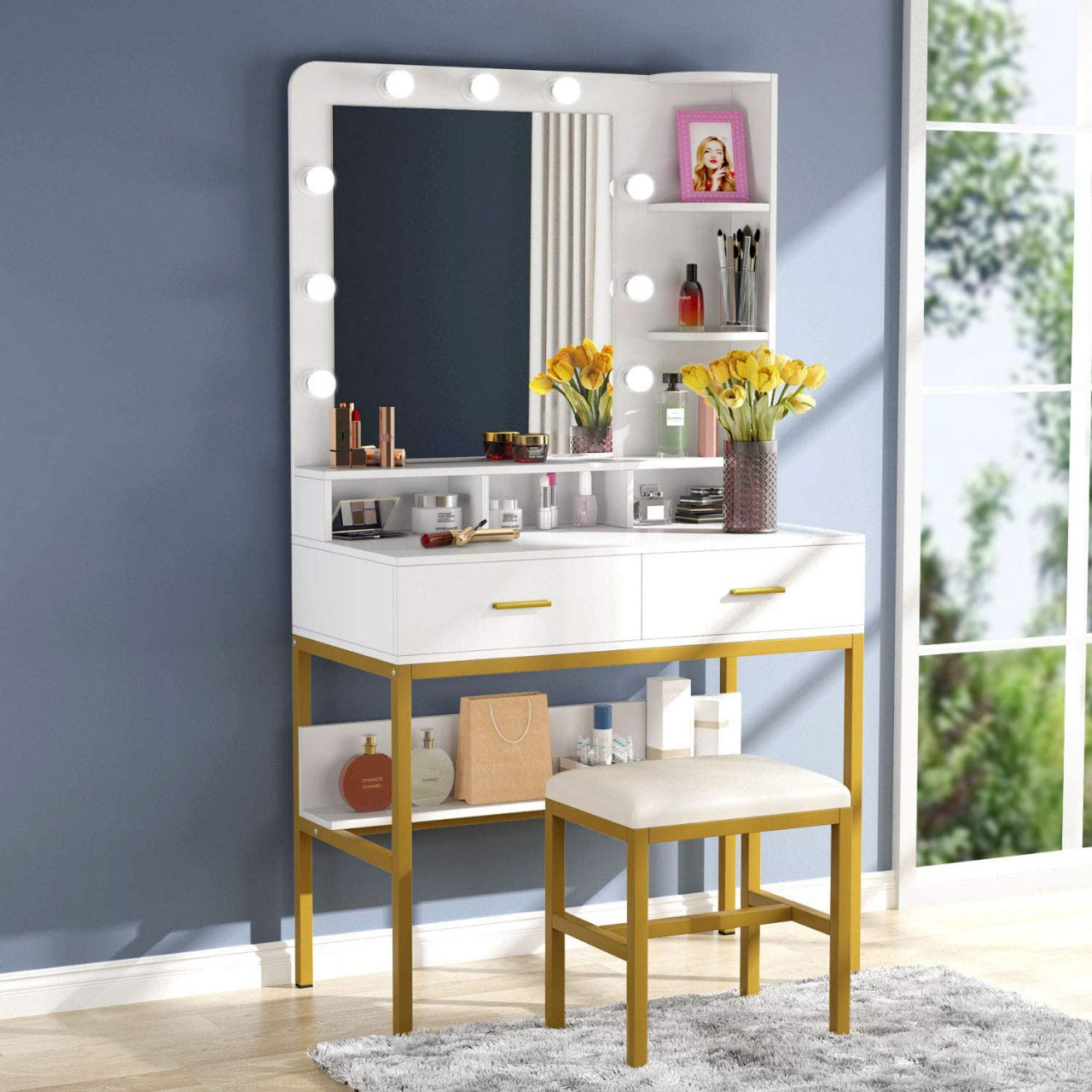 Dressing Tables: Buy Wooden Dressing Table Online in India At Best Price  [100+ Design] | Modern dressing table designs, Dressing table storage, Dressing  table design