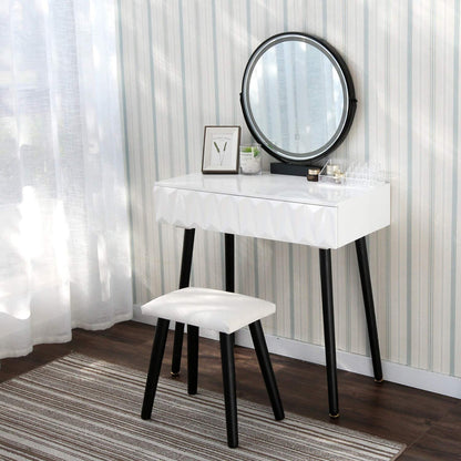 Dressing Table Vanity Makeup Table with Free Make-up Organizer 