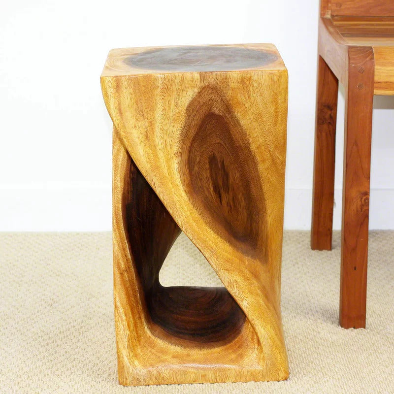 End Tables Wood Abstract End Table