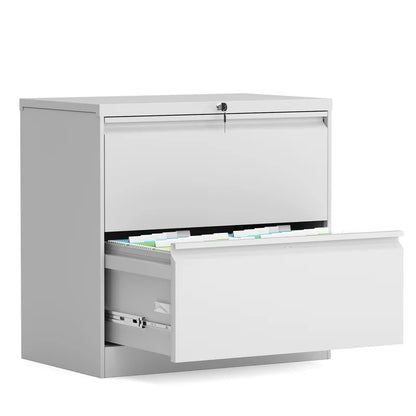 Filing Cabinet : 35.43'' Wide 2 -Drawer Steel Lateral File Cabinet