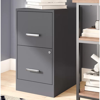 File Cabinets : 14.25'' Wide 2 -Drawer Steel Vertical Filing Cabinet
