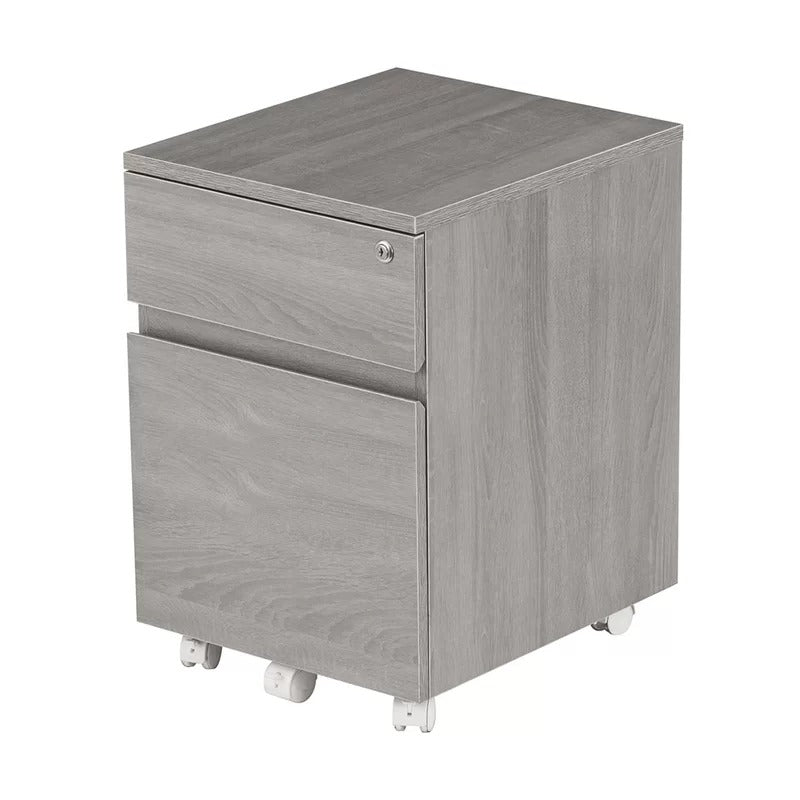 File Cabinets : 15.75'' Wide 2 -Drawer Mobile Vertical Filing Cabinet