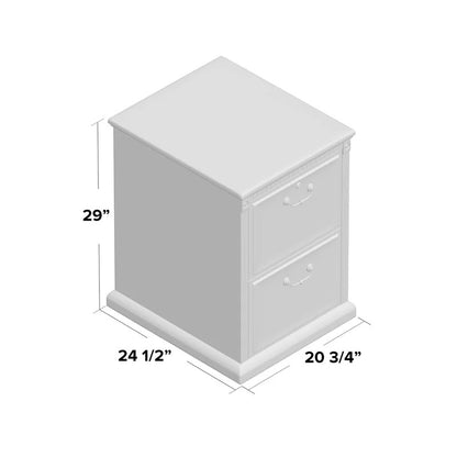 File Cabinets : 20.75'' Wide 2 -Drawer Vertical Filing Cabinet
