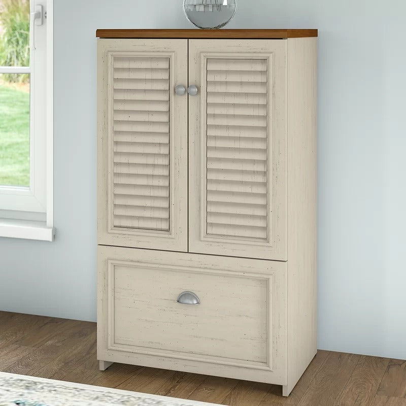 File Cabinets : 23.7401'' Wide 1 -Drawer Vertical