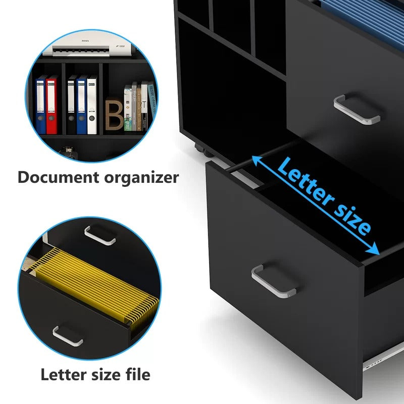 File Cabinets : 39.4'' Wide Mobile Lateral Filing Cabinet