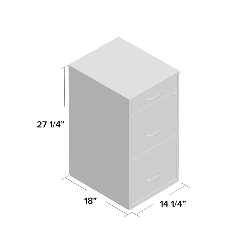 Filing Cabinet :Bottomley Steel 3-Drawer Vertical File Cabinet