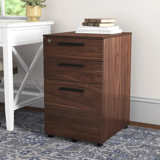 Filing Cabinet : Carry 3-Drawer Mobile Vertical File Cabinet
