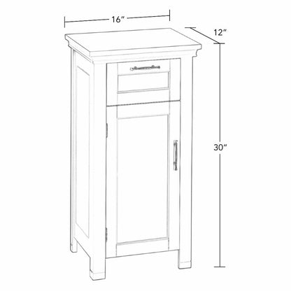 Floor Cabinets: 1 Door Bathroom Floor Cabinet
