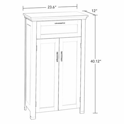 Floor Cabinets: 2 Door Bathroom Floor Cabinet