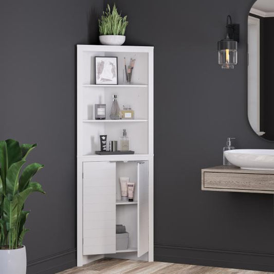 Floor Cabinets: Bathroom Corner Cabinet