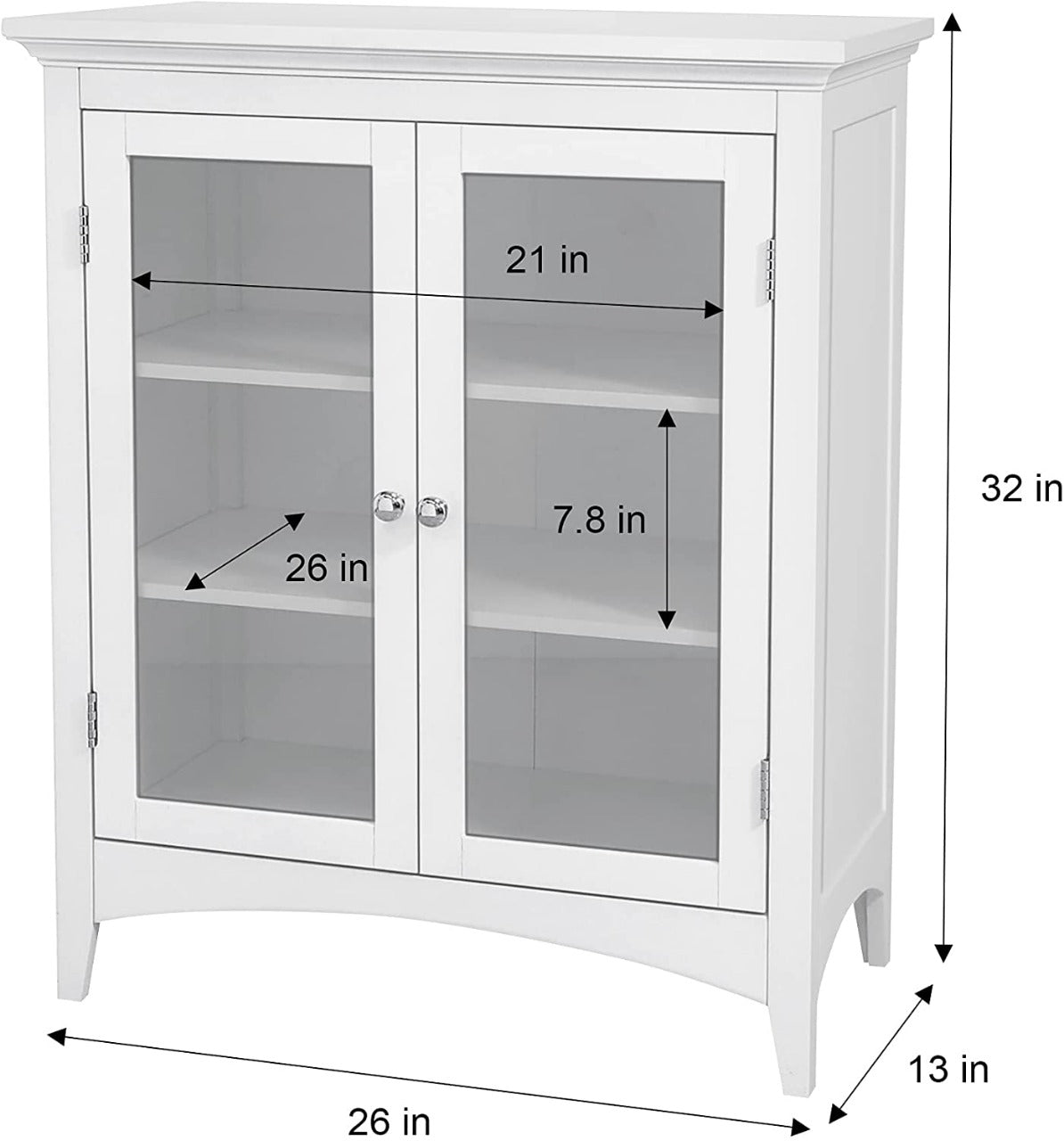 Floor Cabinets: Double Door Floor Cabinet