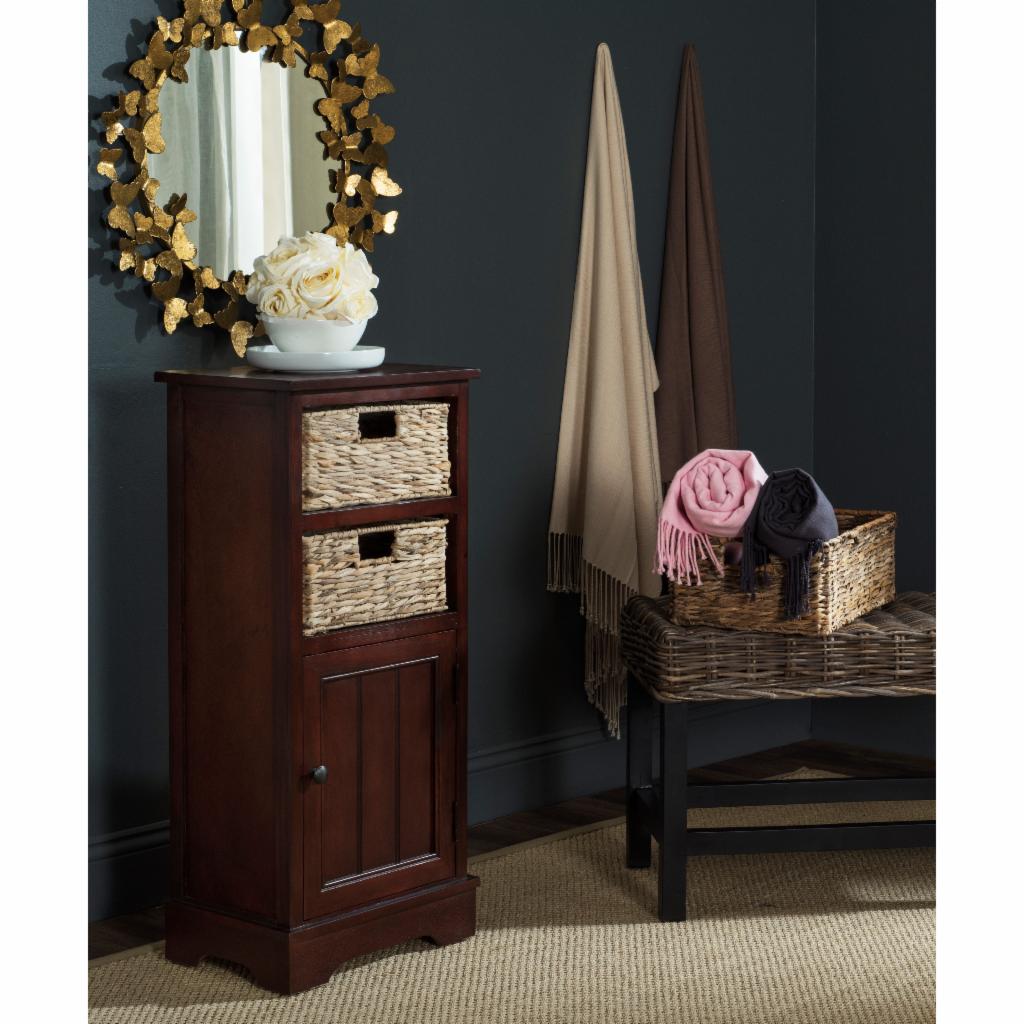 Floor Cabinets: Pine Wood Storage Cabinet