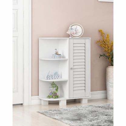 Floor Cabinets: Storage Shelf with Door Cabinet