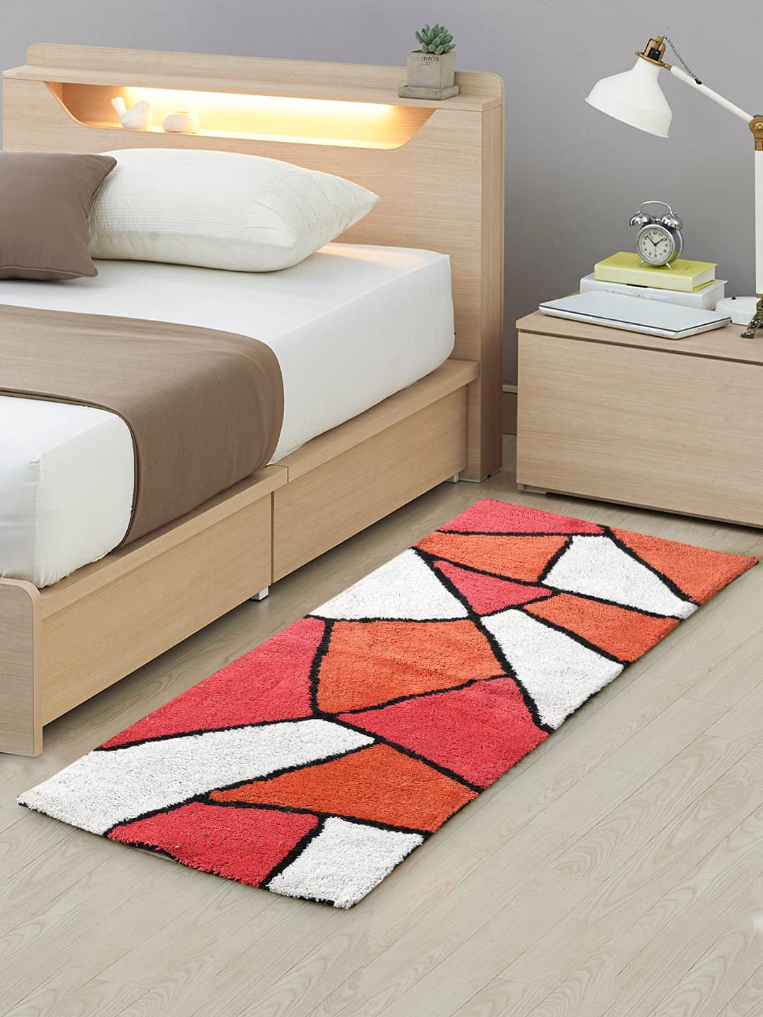 Floor Mats: Carpets Rug for Bedroom,20 " X 48",Cotton Rug for Living Room,Bedside Rug for Kids Room
