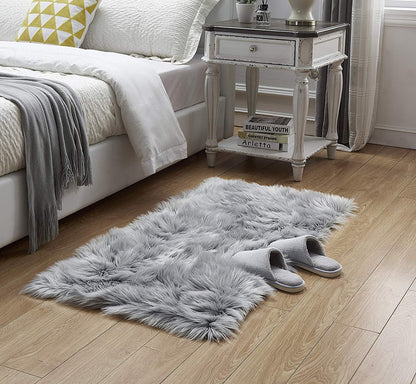 Floor Mats: Carpet for Living Room, Bedroom, Office Area, for Kids Room Grey