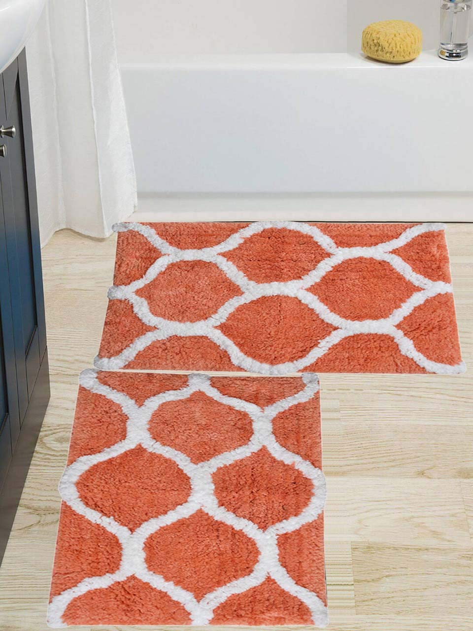 Floor Mats: Glorious Super Soft Microfiber Designer Anti Slip Bathmat