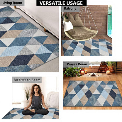 Floor Mats: Home 3D Printed American Bedside Runner Carpet Anti Skid for Home/ Kitchen /Kitchen/Living Area/Office Entrance